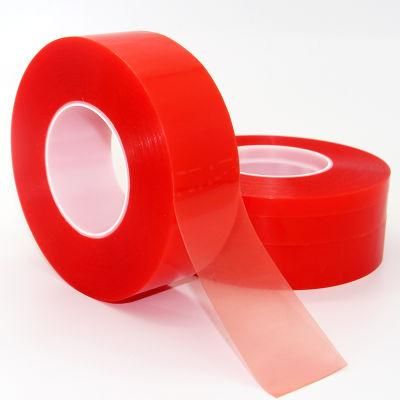 Outdoor and Indoor Mopp Red Film Double Sided Mounting Polyster Tape