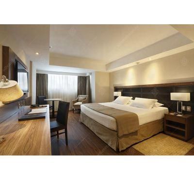 Contemporary 5 Stars Resort Hotel Bedroom Furniture Commercial Use Natual Wood Grain