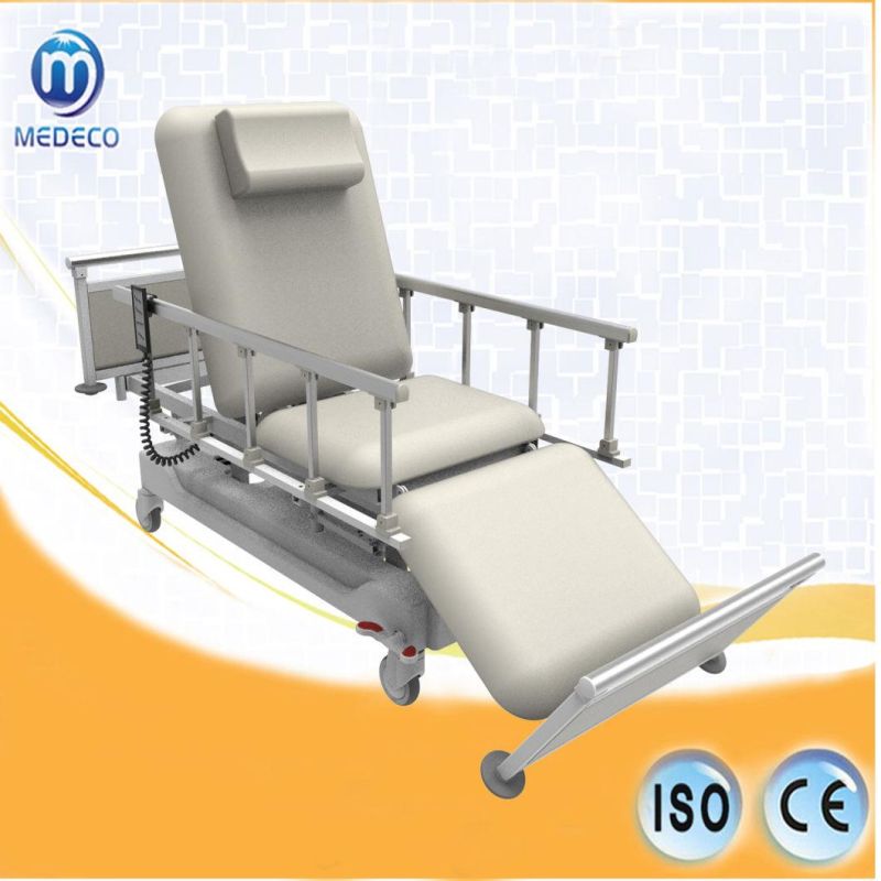 Hospital Electric Adjustable Patient Dialysis Chair Medical Hemodialysis Bed with Armrest