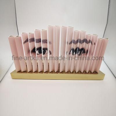Rotatable Column Assembled Acrylic Facial Care Effect Display Stand