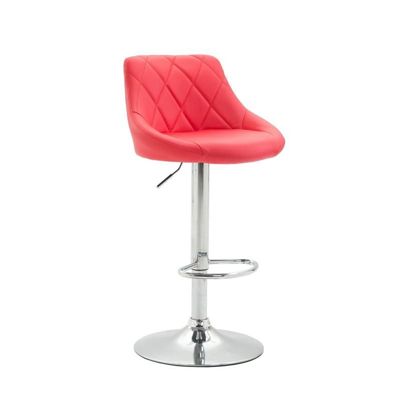 New Design Lift Rotatable Seat Adjust Height Kitchen Home Modern PU Leather Bar Chair Stool