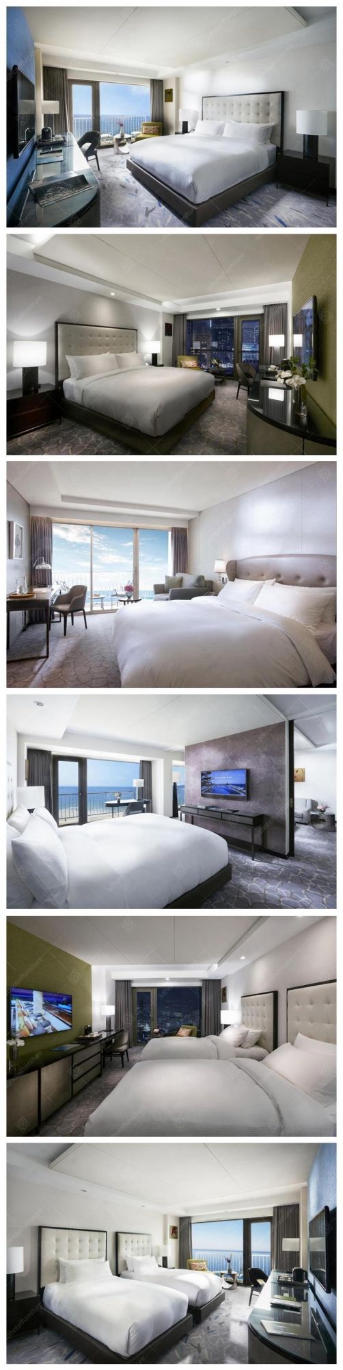 Luxury Design Wooden Modern Hotel Bedroom Furniture Sets for Sale