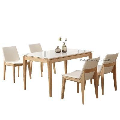 Solid Wood Restaurant Table and Chairs Hotel Table Furniutre Nature Wood Color Furniture Table