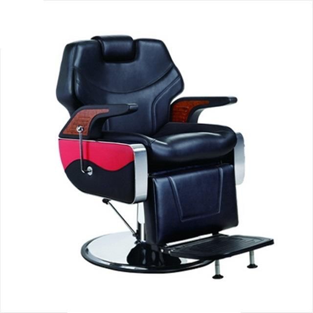 Hl-9274 Salon Barber Chair for Man or Woman with Stainless Steel Armrest and Aluminum Pedal