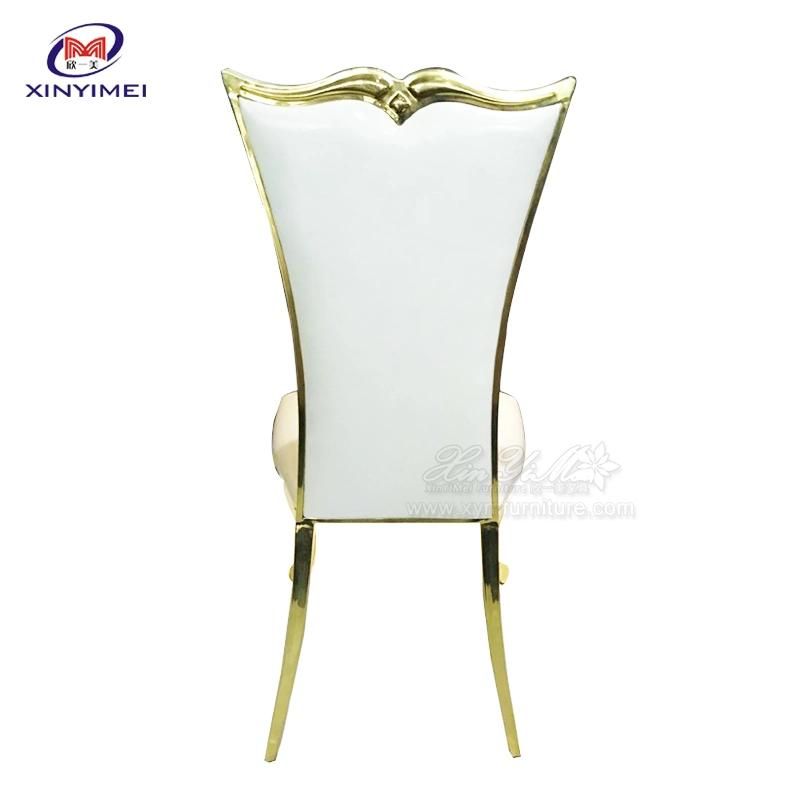 Romantic Design Metal Frame Gold Wedding Couple Event Chair