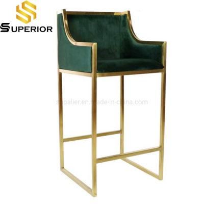 Hotel Furniture America Style Armrest Counter Height Bar Chairs