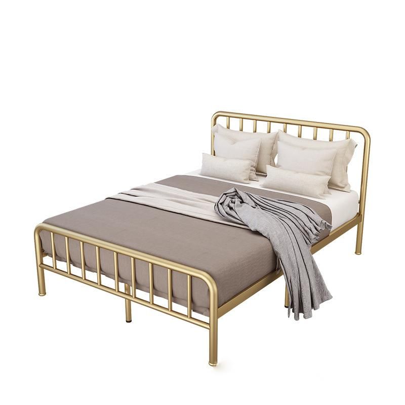 Hotel Metal Bed Simple Single King and Queen Size Steel Bunk Bed for Hotel and Hostel and Bedroom