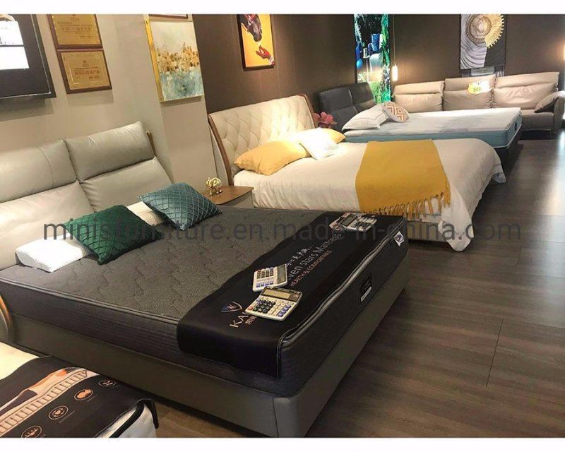 (MN-MB108) Modern Home Bedroom Furniture Luxury High Back King Size Bed