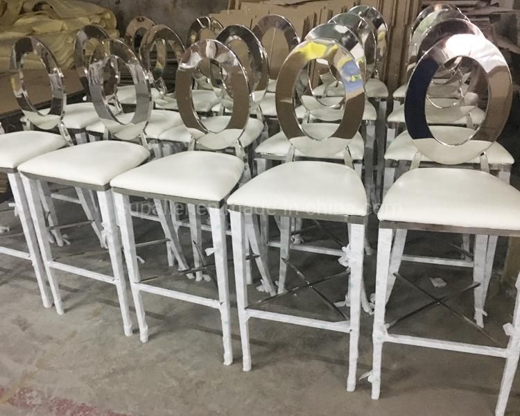 Silver Cocktail Chairs with High Tables for Bar Outdoor Furniture