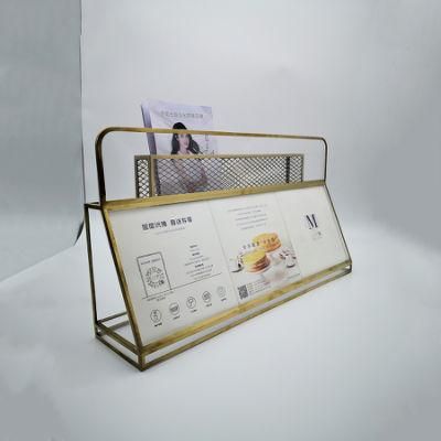 Custom Elegant Advertising Display Board Leaflet Sign Holder for Brand Store