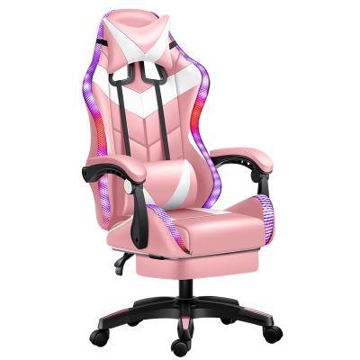 CE Approval Best Selling Ergonomic Leather E-Sports RGB Game Chair Sport Gaming Chair with Footrest Buy Direct From China Factory