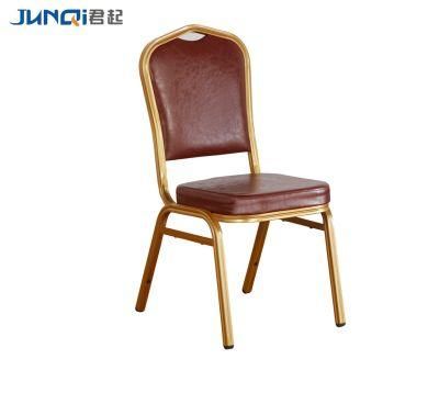 Restaurant Furniture Hot Selling Aluminium Leather Dining Chair Hotel Chair