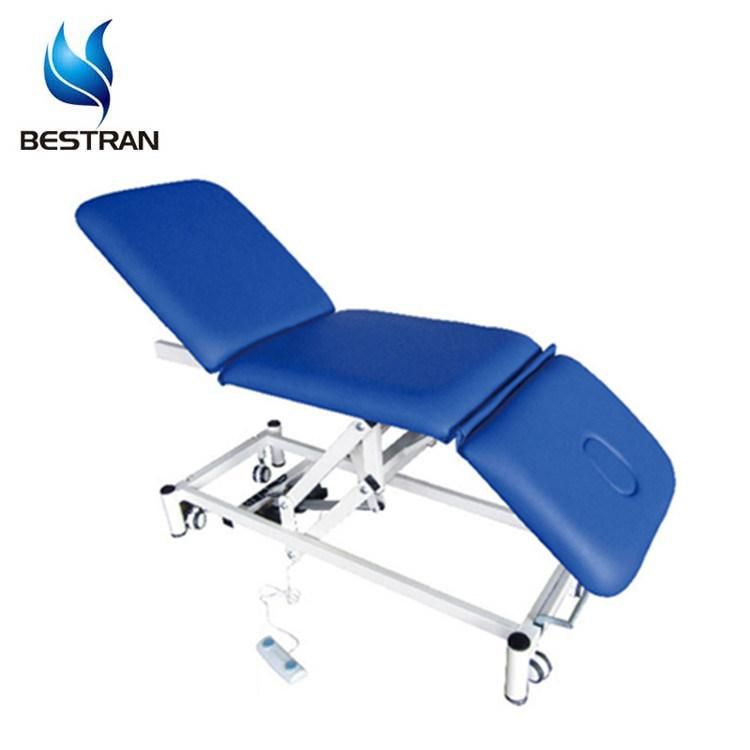 Hospital Two Sections Medical Patient Electric Examination Table