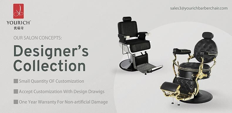 Hydraulic Reclining Barber Chair Classic Salon Furniture Chair Manufacturer