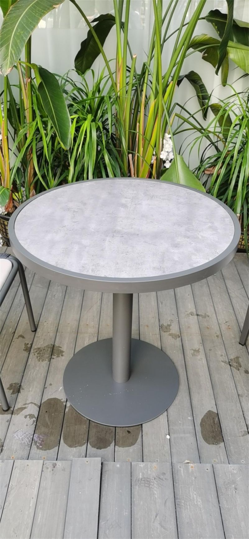 Outdoor New Style Wooden Garden Patio Outdoor Aluminum Coffee Table