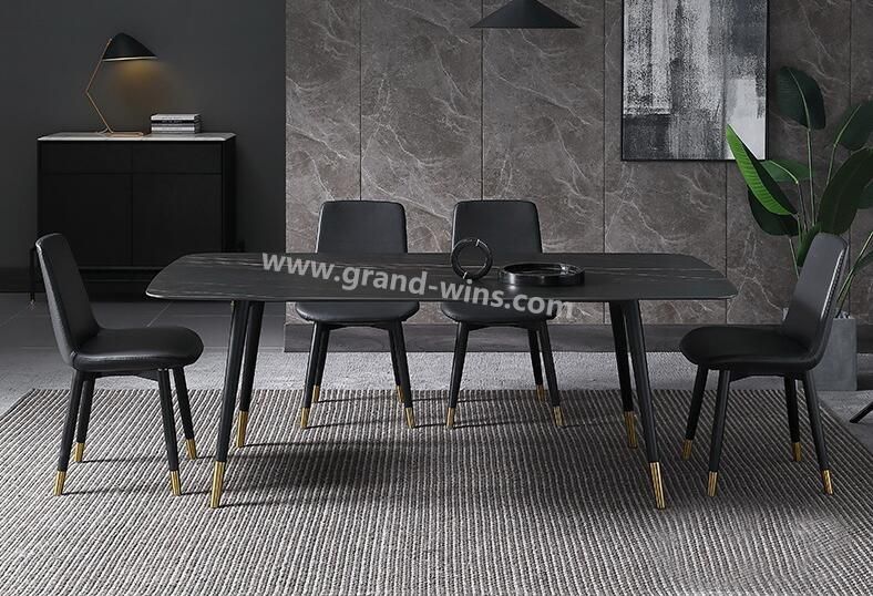 New Design Material Sintered Stone Top Modern Dining Table