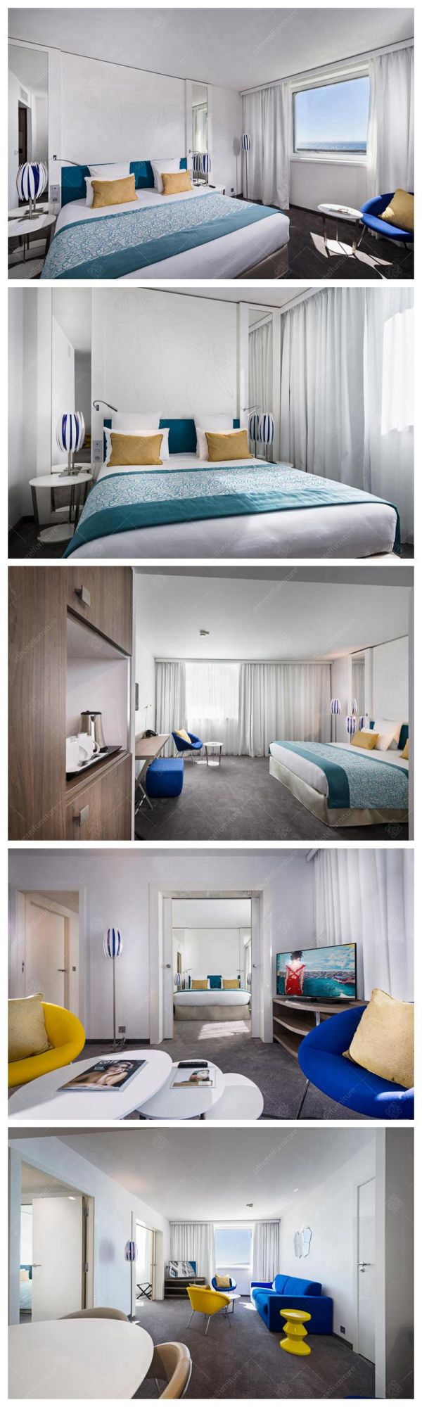 Contemporary Fashionable Style Hotel Suite Room Furniture Sets From Golden Tulip Project