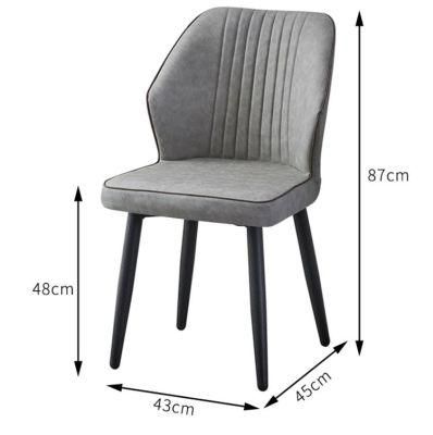2021 New Design Dining Chairs Modern Upholstery Chair Metal Home Furniture Leather Chairs