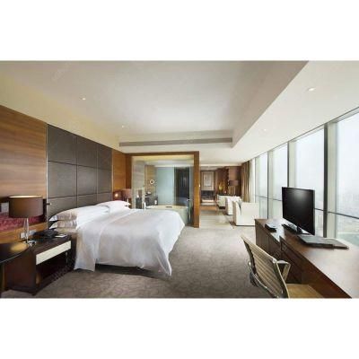 Elegant Five Star Dark Veneer Luxury Hotel Bedroom furniture Set