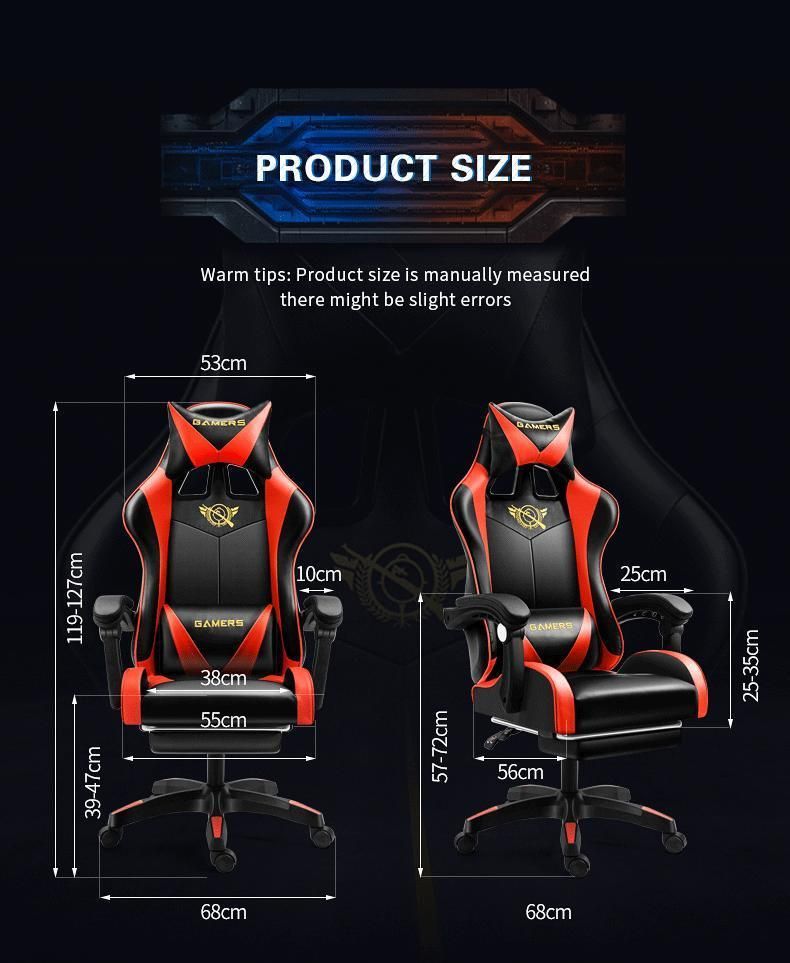 Hot Sale Custom Swivel Reclining Computer Game Music Cheap Ergonomic Leather Silla Gamer Office PC Racing Gaming Chair