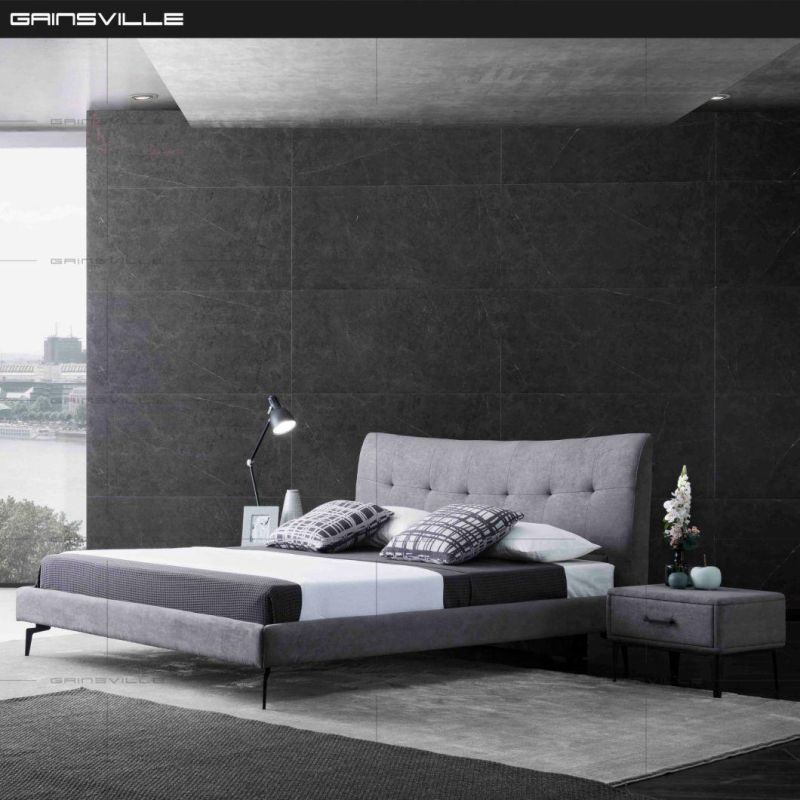 Light Luxury Gainsville Desigtn Home Bedroom Furniture Leather Bed King Queen Bed Gc1817