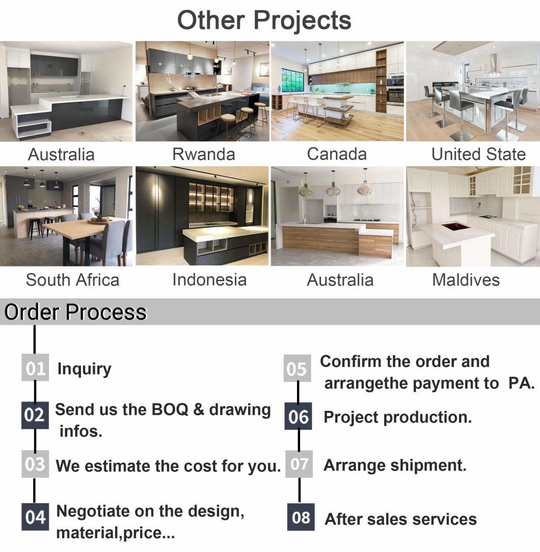 PA Interior Design Island Base Handle Furniture Modular Kitchen Wall Modern Cabinets