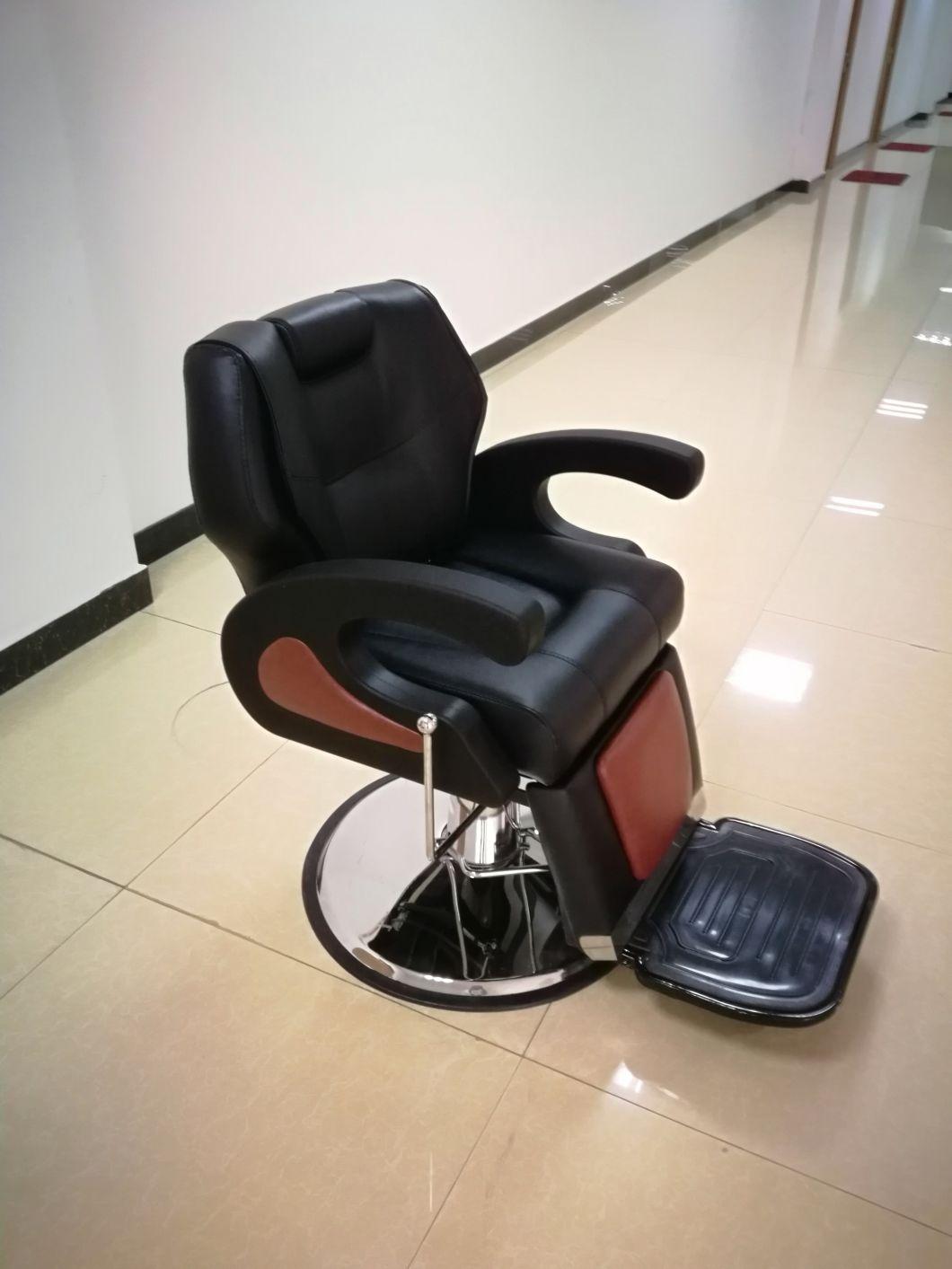 Hl-9254 Salon Barber Chair for Man or Woman with Stainless Steel Armrest and Aluminum Pedal