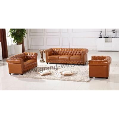 Home Furniture Leisure Couch Chesterfield Sofa for Living Room Hotel Office