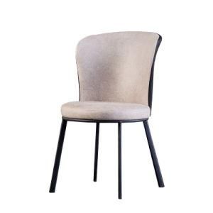 Factory Wholesale Nordic Modern Simple Dining Chair Leisure Accent Living Room Chair Velvet Leather Dinner Dining Chair