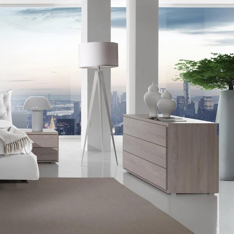 Simple Design Fabric Upholstered Bed Modern Bed Room Set Home Furniture