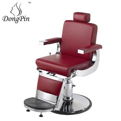 Red Color Antique Barber Chair Hydraulic Barber Chair