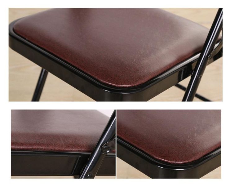 New Modern Leather Material Outdoor Garden Folding Chair