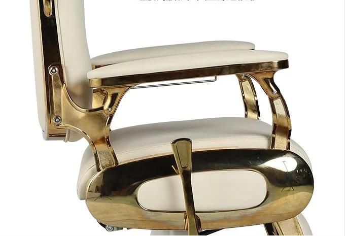 Hl-9255 Salon Barber Chair Hl-9244 for Man or Woman with Stainless Steel Armrest and Aluminum Pedal