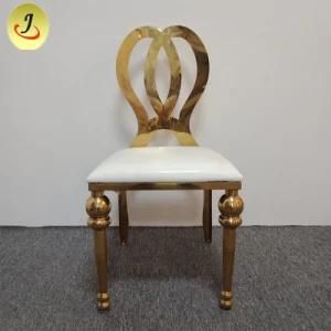 New Design Hotel Furniture Rose Golden Events Used Dining Stainless Steel Chair