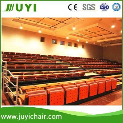 Indoor Gym Bleachers Fabric Seating with Armrest Chair Electric Moveable Chair