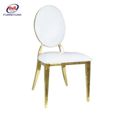 Modern Design Banquet Wedding Party Event Gold Stainless Steel Frame Dining Chair