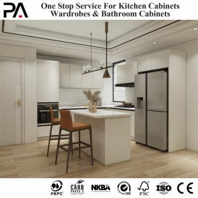 PA Domestic Acrylic High End in Ghana Cedis Wall Mounted Cheap Gold Kitchen Cabinet