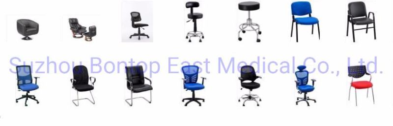 High Quality PU Leather Lounge Office Chair with Chromed Base