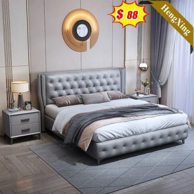 Cheap Price Modern Luxury Hotel Leather Customized Bedroom Furniture Set