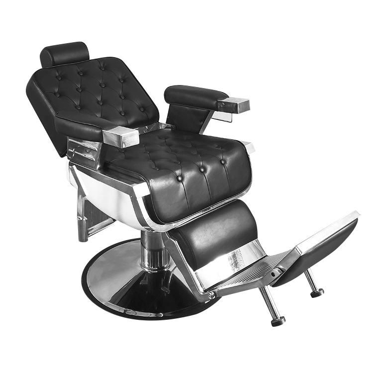 Hot Sale Portable Salon Chair Heavy Duty Man Reclining PU Leather Barbers Chairs