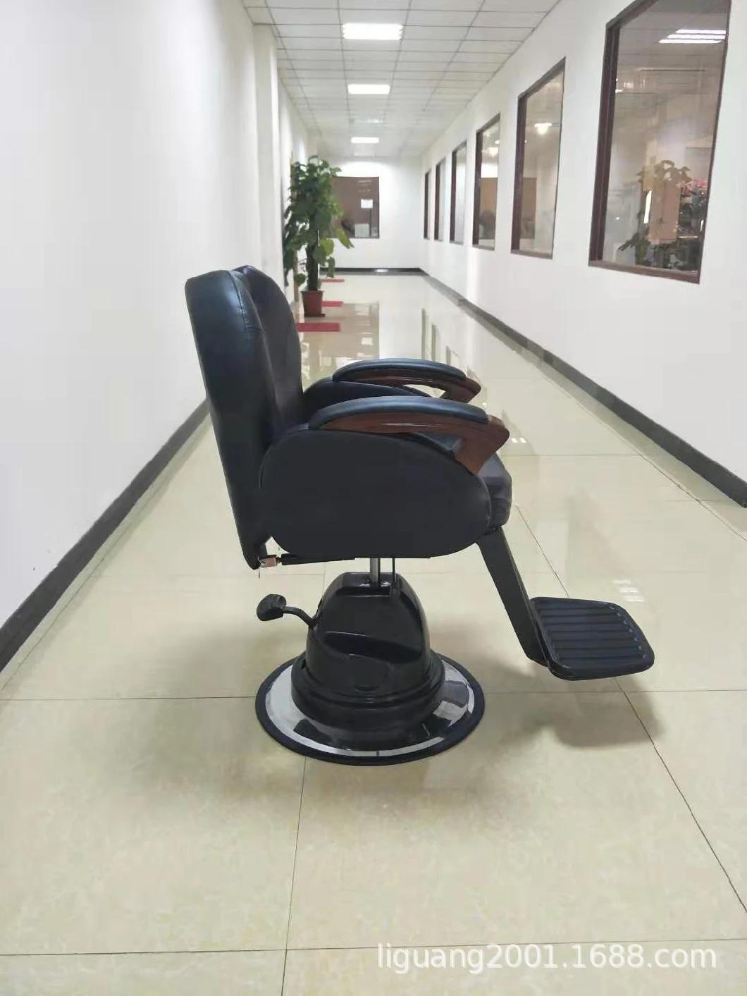 Hl- 8190 2021 Salon Barber Chair for Man or Woman with Stainless Steel Armrest and Aluminum Pedal