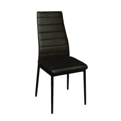 Free Sample Low Price Synthetic Leather Dining Room Chairs Furniture Metal Frame Dining Chairs