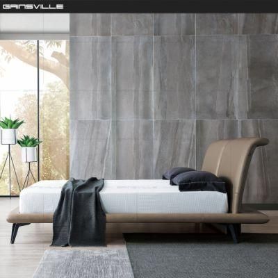 Foshan Factory Bedroom Furniture Set Simple Design Leather Bed Gc1802