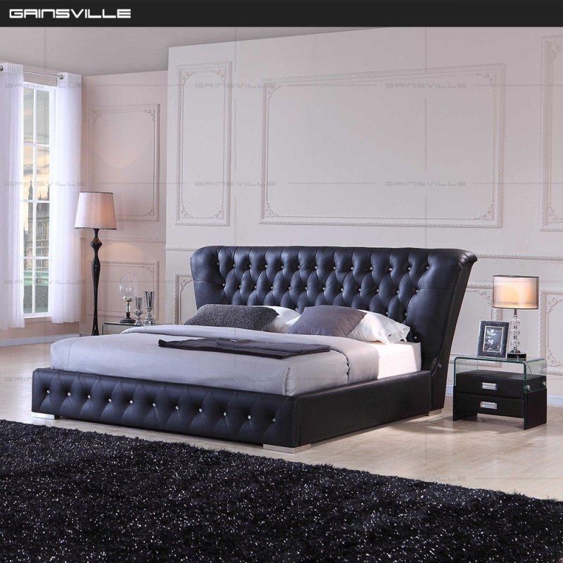 Modern Bedroom Furniture Upholstered Bed Fabric Bed King Size Bed Gc1632