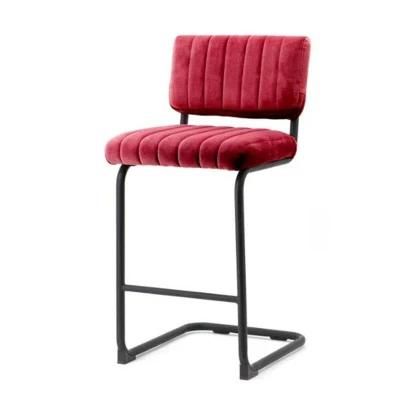 Wholesale Nordic Style Cushion Seat Metal High Stool Modern Custom Bar Chair for Dining