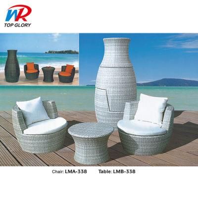 Outdoor PE Rattan New Design Chair with Metal for Garden Sets Furniture