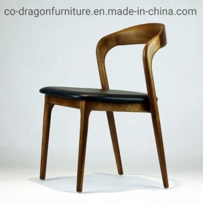 Fashion Wooden Dining Chair with Leather for Wooden Home Furniture