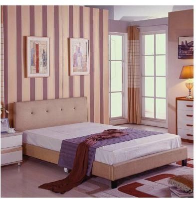 Luxury Bedroom Furniture Double Size Leather Modern Bed