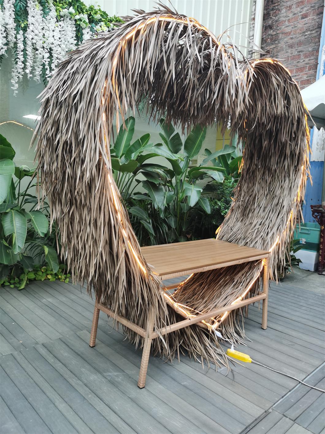 Unique Outdoor Swing Chair, Heart-Shaped with LED Light Hammock Chair with Cushion