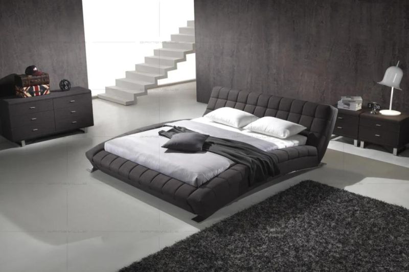 Modern Boat Design Hot Sale American Bed King Bed Wall Bed Sofa Bed with Stainless Steel Gc1697